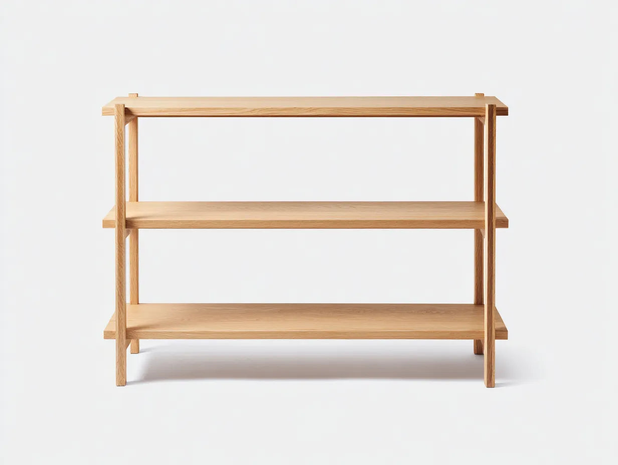 Bücherregal 110×38×90 cm - Eiche Holz Beige