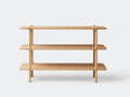 Bücherregal aus Holz 150×38×120 cm - Natur - offenes Büroregal mit klarer Linienführung
