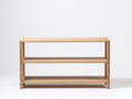 Bücherregal 120×35×85 cm - Eiche Holz Natur - modernes Büroregal für Arbeitsbereich