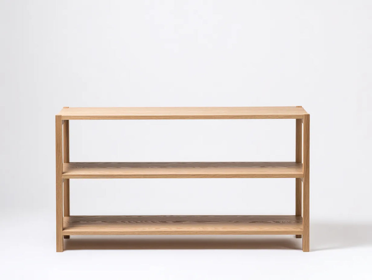 Bücherregal 120×35×85 cm - Eiche Holz Natur - modernes Büroregal für Arbeitsbereich